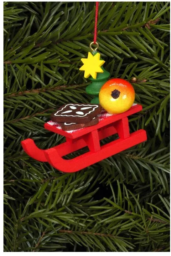 Christian Ulbricht Baumbehang Weihnachtsschlitten 5,3 / 4,3 cm