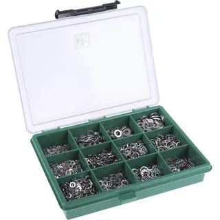 Rs Pro, Muttern + Unterlegscheiben, Scheibensortiment A2 M2 - M6 (M2, M3, M5, M4, M6, M2.5)