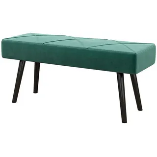 Homcom Sitzbank Bettbank Samt Grün 100 x 36 x 45 cm