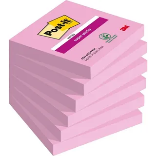 Post-it Haftnotiz Super Sticky 654-6SS-PNK 76x76mm 90Bl. pink