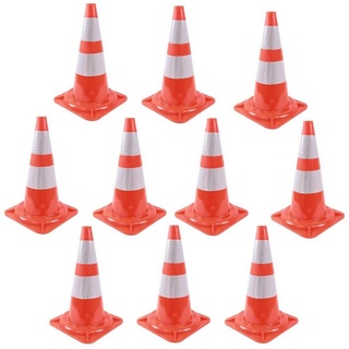 Trutzholm 10x Verkehrskegel Warnleitkegel Verkehrsleitkegel Leitkegel Markierungskegel ...