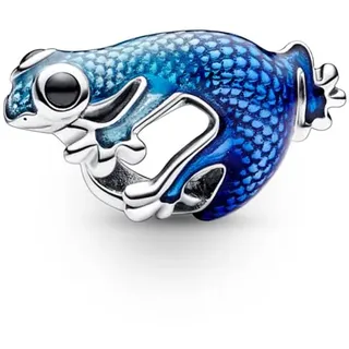 Pandora Charm Silber, Metallisch Blauer Gecko