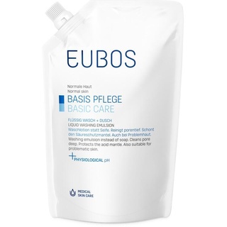 Eubos Basispflege Flüssig Wasch + Dusch Emulsion blau Nachfüllung 400 ml