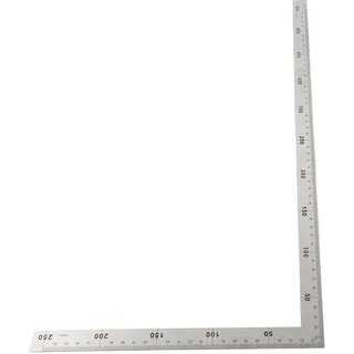 90 Grad Rechtwinkliger Winkelsucher Winkelmesser Lineal Rostfreiem Stahl Leicht Lesba Quadratisches Layout Schablonenwerkzeug(500mm*250mm)