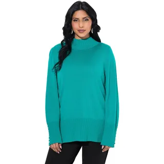 Ulla Popken Pullover grünblau 50-52