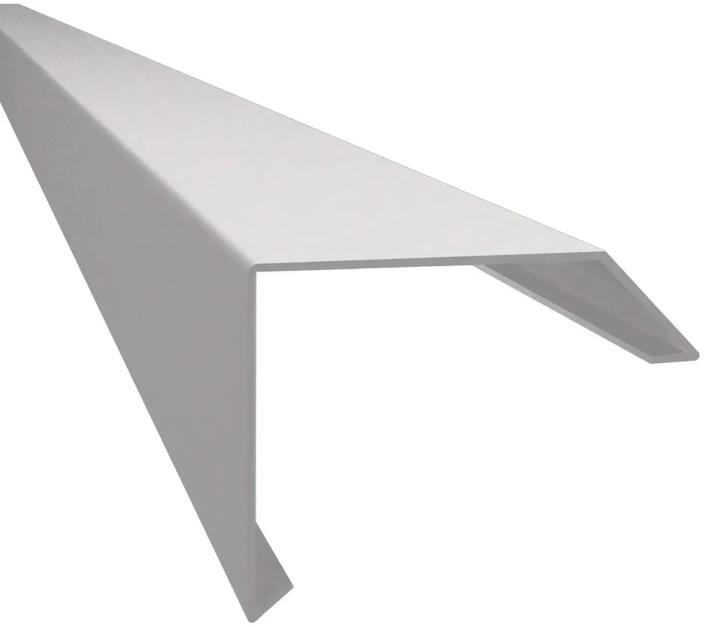 Dachrandprofil ISOS | Aluminium | Länge 1,95 m | Weißaluminium matt