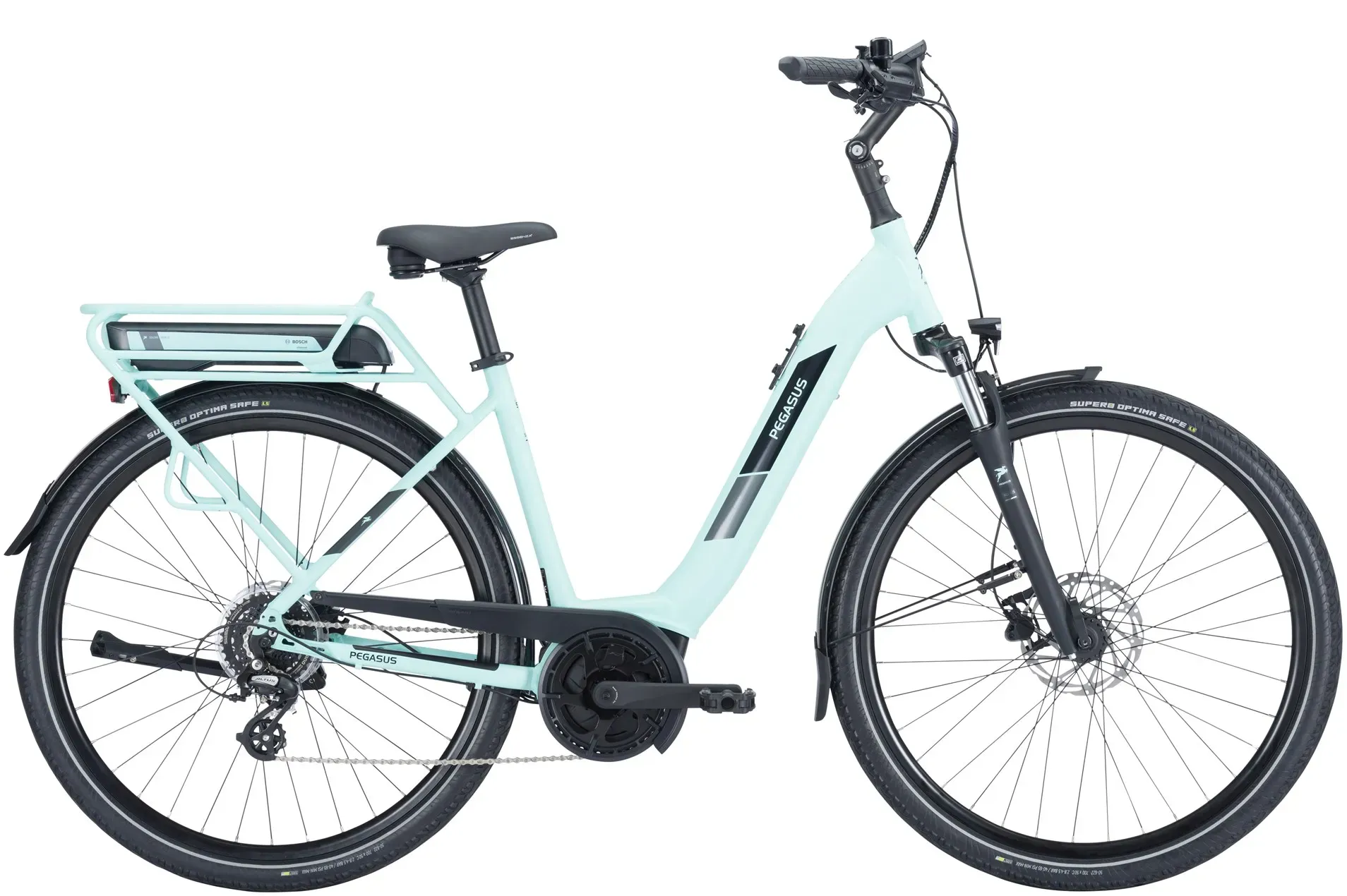 Pegasus Solero E8 Plus 500 Wh Damen mint 2024 - 28" - 50 cm