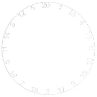 Kings Dart Dart-Zahlenring für Dartscheibe Professional HD