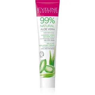 Eveline Cosmetics 99% Natural Aloe Vera beruhigende Depilationscreme Bikini und Achsel Reihe 125 ml