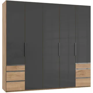 Level 250 x 236 x 58 cm Plankeneiche Nachbildung/Grauglas