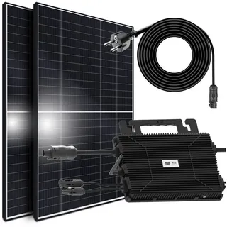 sunniva Balkonkraftwerk 850/800W Solaranlage 800W Ecoflow Micro Wechselrichter 2 x 425 W