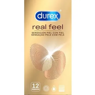 DUREX Real Feel 12 Stück, Transparent, One size
