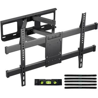 Suptek TV Wandhalterung Schwenkbar Neigbar für 32-84 Zoll Flach & Curved Fernseher, Universal TV Halterung mit Ultrastarker 6 Armen Max VESA 600X400mm MA01A