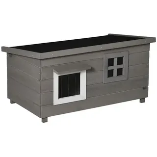 PawHut Katzenhaus Tannenholz