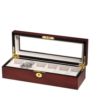 Rothenschild Uhrenschatulle RS-1087-6C fuer 6 Uhren cherry