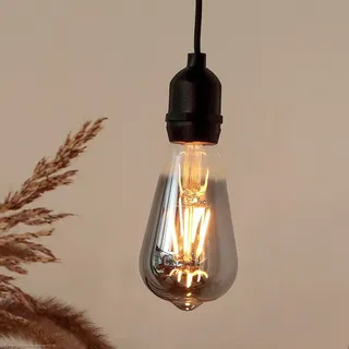 Hellum Hängelampe außen Batterie (4xAA exkl.) Ø Fernbedienung, ST64 Ø6,4x13,8cm, dimmbar