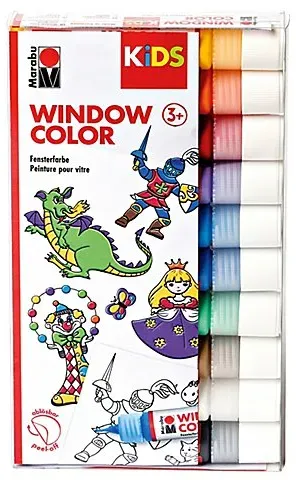 Marabu KiDS Window Color, 10x 25 ml