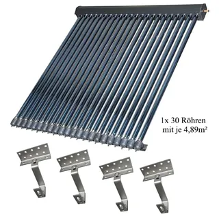 Solarkollektor Vakuumröhrenkollektor Röhrenkollektor 30 Röhren Brutto 4,89m2.