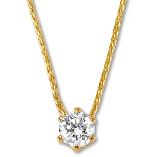 Tchibo - 585 Gold-Kette mit Brillantanhänger - gold