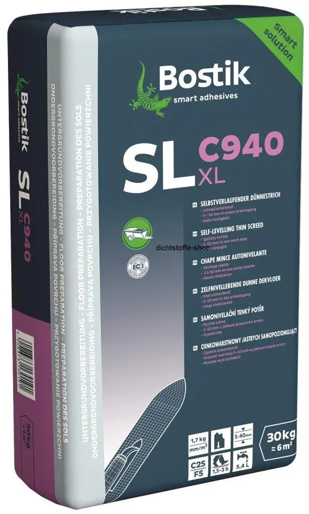 Bostik SL C940 XL Boden Ausgleichsmasse-Nivelliermasse 30kg Sack
