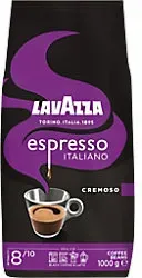 Lavazza, Espresso Italiano Cremoso, Arabica und Robusta Kaffeebohnen, mit Aromanoten von Gewürzen und Kakao
