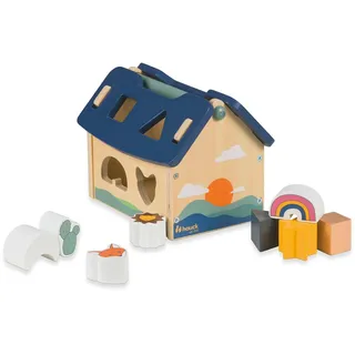 hauck Holz Steck- und Motorik-Spiel - Haus mit Formen - Sort N Build