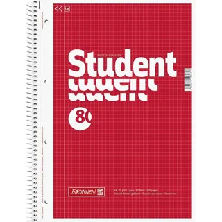 Brunnen Collegeblöcke Student kariert DIN A4 Innenrand