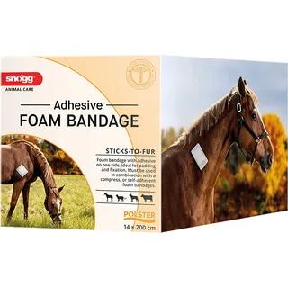 Snögg Animal Polster - Adhesive Foam Bandage, 14 cm x 2 m 1 St