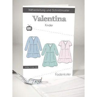 Fadenkäfer Papierschnittmuster Kleid Valentina Kinder