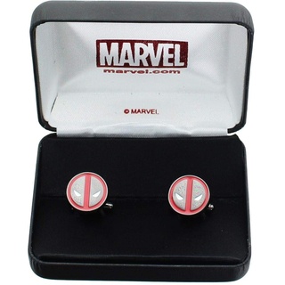 Deadpool Logo Stainless Steel Enamel Cufflinks