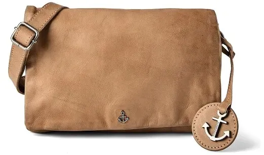 Harbour 2nd Anchor Love Umhängetasche Leder 22.5 cm  braun