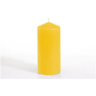 Stumpenkerze 6 x 13 cm goldgelb