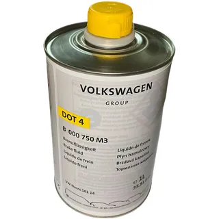 Volkswagen Original VW Ersatzteile Original Bremsflüssigkeit DOT4, 1 Liter