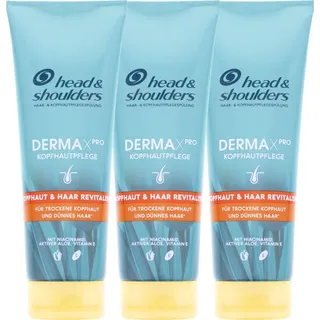 Head & Shoulders 3x Head & Shoulders DERMAXPRO Kopfhaut & Haar Revitaliser Spülung Dünnes Haar