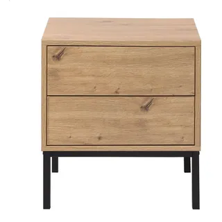 CaliCosy Nachtschrank Lenny 40 x 40 x 50 cm Eiche