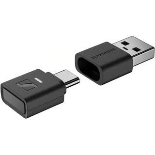 Sennheiser BTD 700 Bluetooth USB-Dongle - Audio-Transmitter mit aptX Lossless, Auracast, Plug & Play für Kopfhörer und Lautsprecher - Ultra-niedrige Latenz, Bluetooth 5.4, USB-C & USB-A kompatibel