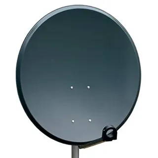 PremiumX 100cm Stahl anthrazit + Single LNB