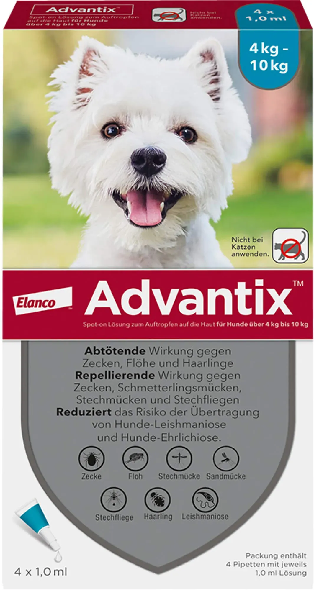 Advantix Spot-On Hund 4-10 4 ST