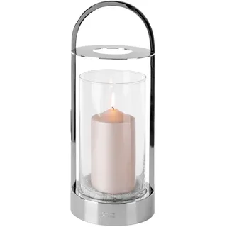 Fink Windlicht LAKIS - silber - DH 15x38 cm,