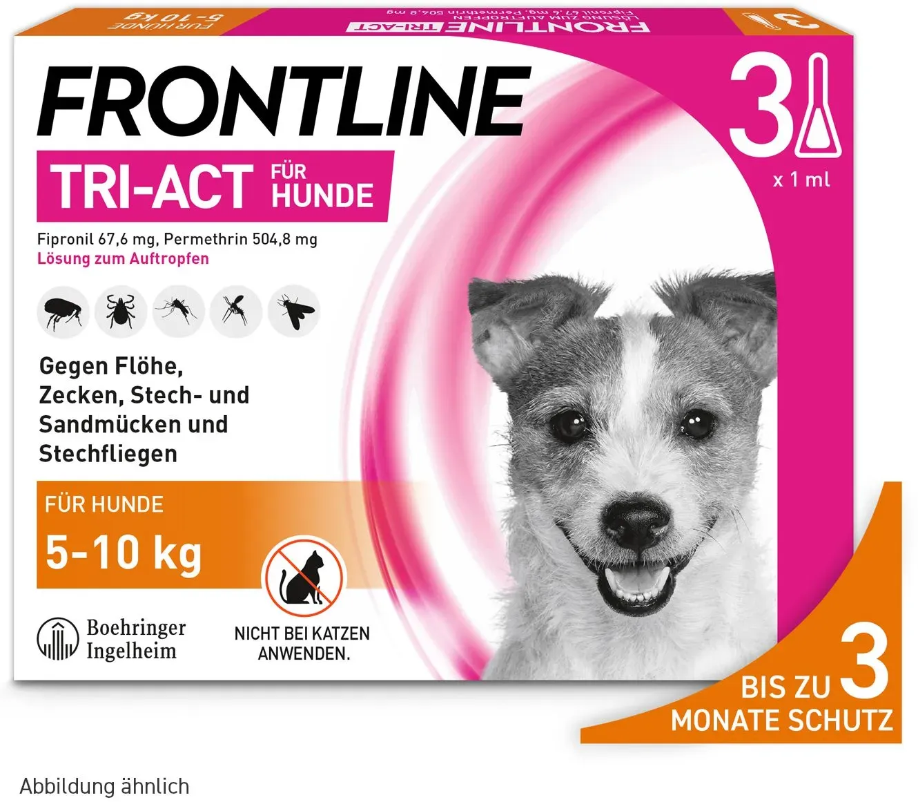 FRONTLINE Tri-Act Lsg.z.Auftropfen f.Hunde 5-10 kg 3 St.