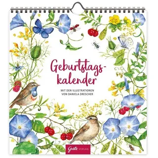 Grätz Geburtstagskalender. Blumenwiese