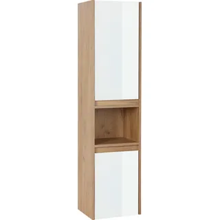 WELLTIME »Torun Badezimmerschrank«, Badschrank Schrank Breite 35 cm mit Glasfronten