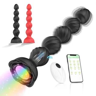 PINTLE Analvibratoren für Männer Prostata Stimulation mit 10 Vibrationsmodi Analplug Vibrator Massagegerät Stoßfunktion Dildo Analspielzeug für Männer Vibratorsets Sex Spielzeug für die Männer (D)