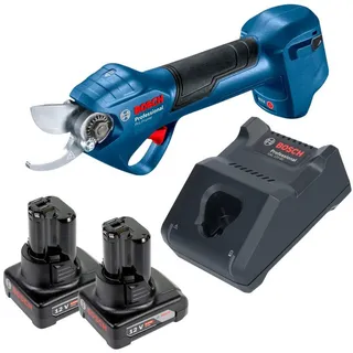 Bosch Pro Pruner Professional Akku Astschere 12 v + 2x Akku 4,0 Ah + Ladegerät