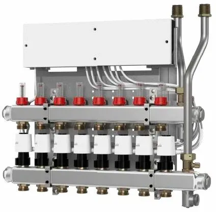 Danfoss FBH-Verteiler SGC-3 3 Kreise, Icon230V, TWA, Durchflussanz.,