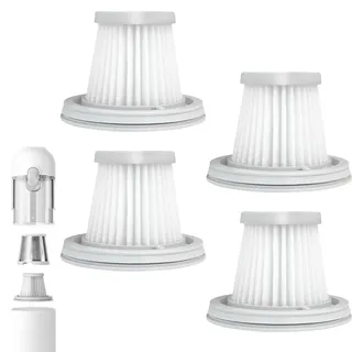 4 Stück Hepa-Filter Für Xiaomi Miji,Ersatz Hepa-Filter Ersatzteile,HepaFilter Staubsauger,Cleanmaxx Ersatzteile,Filter Cleanmaxx,HepaFilter,Für Xiao-Mi Mijia Mini Handstaubsauger Ssxcq01xy