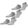 3-Pack Grau 44-45