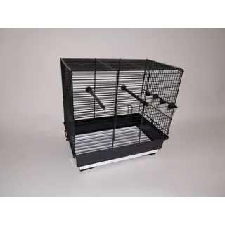 Ollesch Vogelkäfig Vogelkäfig Vogelheim Vogelbauer schwarz grau