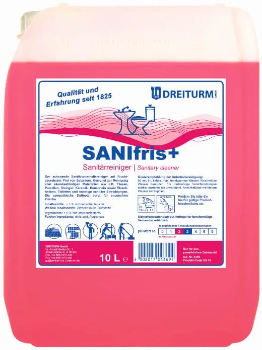 Dreiturm Sanifris Plus Sanitärreiniger 10l