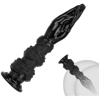 Fist Dildo, Big Hand Dildo Black with Strong Suction Cup, Dildo Sex Toy for Women Lesbian Men